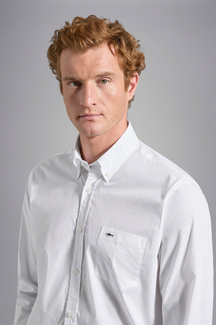 Paul & Shark Cotton Poplin Shirt | White