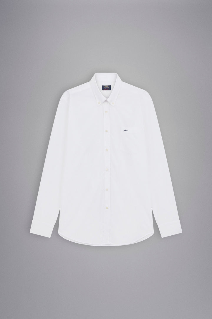 Paul & Shark Cotton Poplin Shirt | White