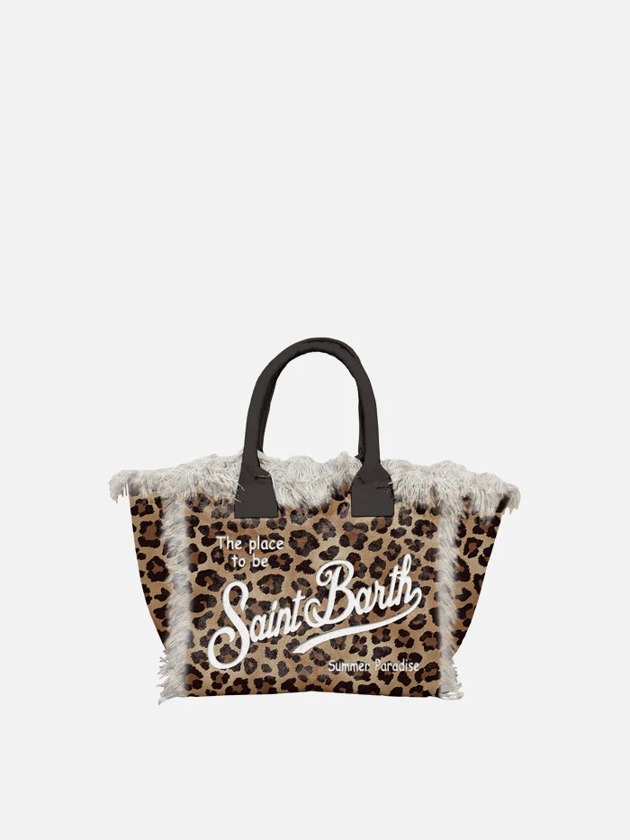 MC2 Saint Barth Colette Small Canvas Bag | Leopard
