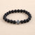 Never Needy Cross Natural Stone Bracelet | Volcanic Rock