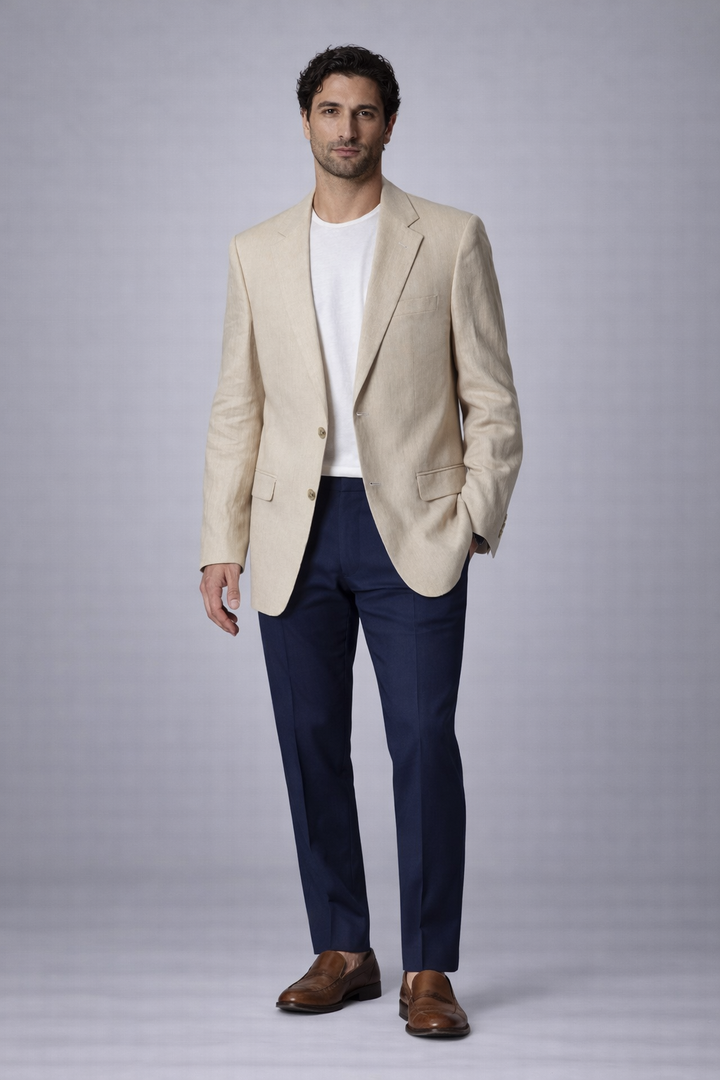 Eduard Dressler Jacket Linen  | BEIGE