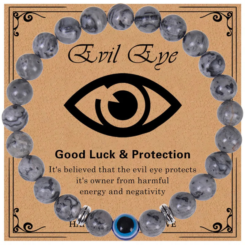 Never Needy Natural Stone Beaded Eye Bracelet | Stone