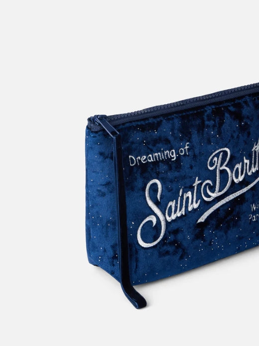 MC2 Saint Barth Pochette Aline with Logo Embroidery | Navy