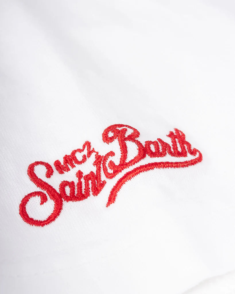 MC2 Saint Barth Classic Fit T-shirt Wolf of S.Barth | White