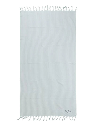 MC2 Saint Barth Towel Foutasponge | Light Blue/White