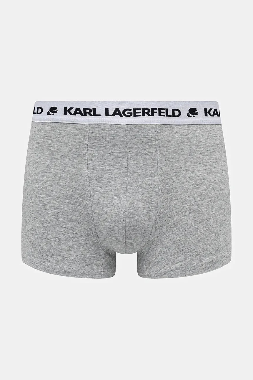 Karl Lagerfeld Logo Monochrome Trunk 3 Pieces | Black/Grey/White