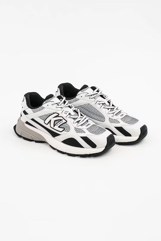 Karl Lagerfeld Men's Low Top Sneakers | White/Black