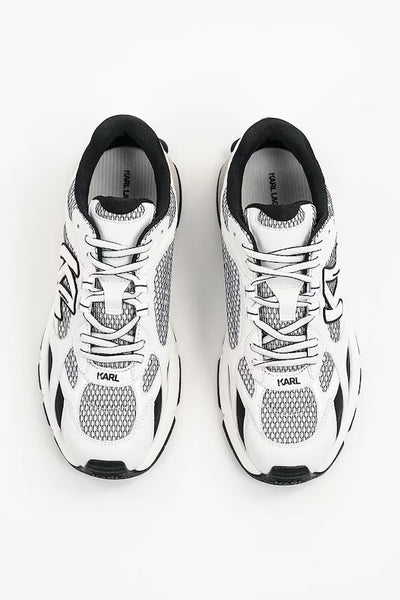 Karl Lagerfeld Men's Low Top Sneakers | White/Black