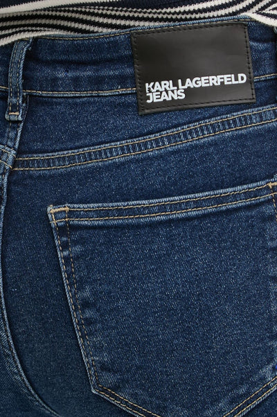 Karl Lagerfeld Women's Skinny Jeans | Washed Dark Blue