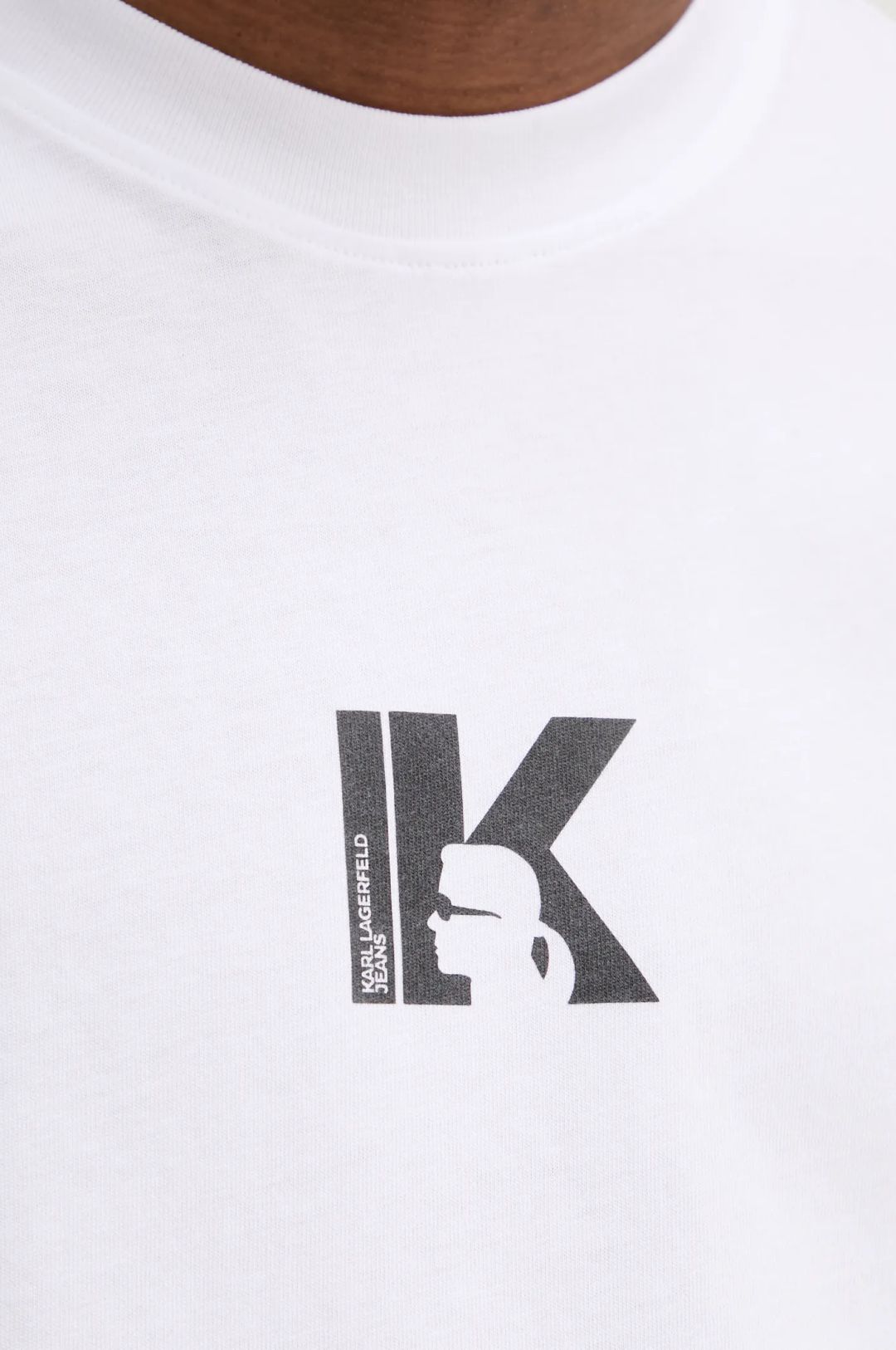 Karl Lagerfeld Regular Fit Logo T-shirt | White