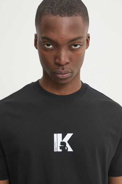 Karl Lagerfeld Regular Fit Logo T-shirt | Black