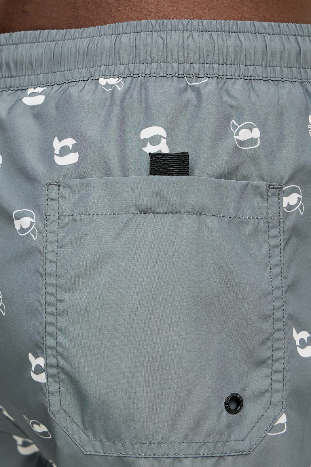 Karl Lagerfeld Ikon All-Over Print Boardshorts | Grey