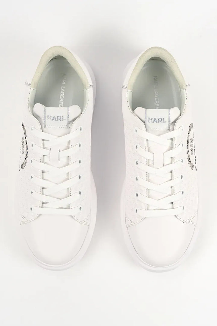 Karl Lagerfeld Kapri Microgram Men's Sneakers | White
