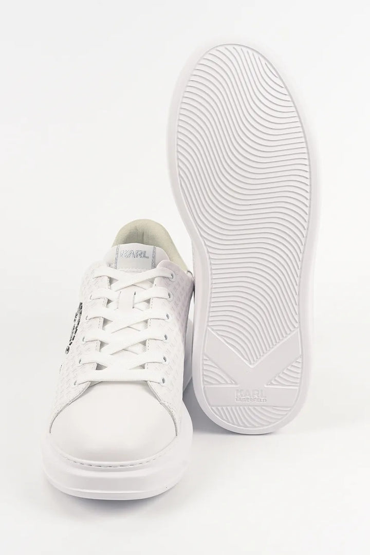 Karl Lagerfeld Kapri Microgram Men's Sneakers | White