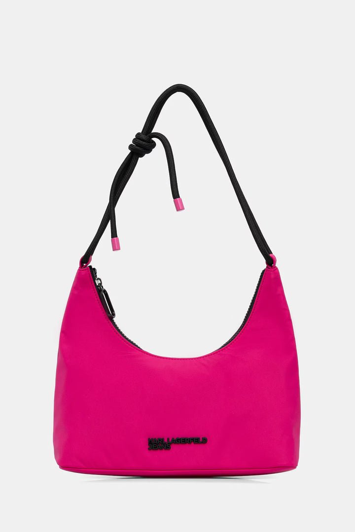 Karl Lagerfeld Cord Nylon Shoulder Bag | Very Berry