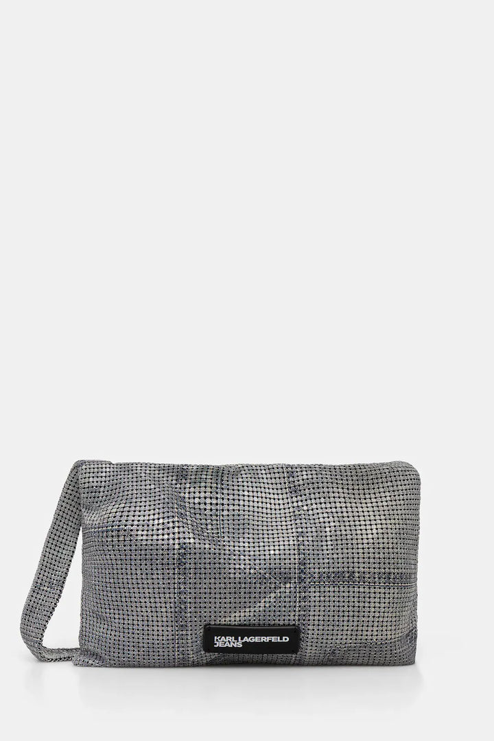 Karl Lagerfeld Chainail Shoulder Bag | Silver