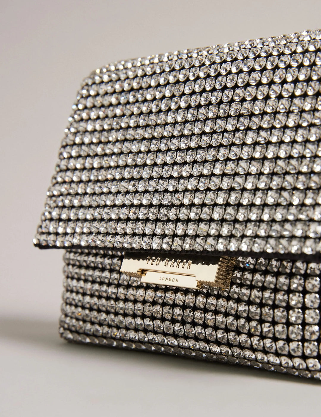Ted Baker Gliters Crystal Embellished Mini Crossbody Bag | Silver