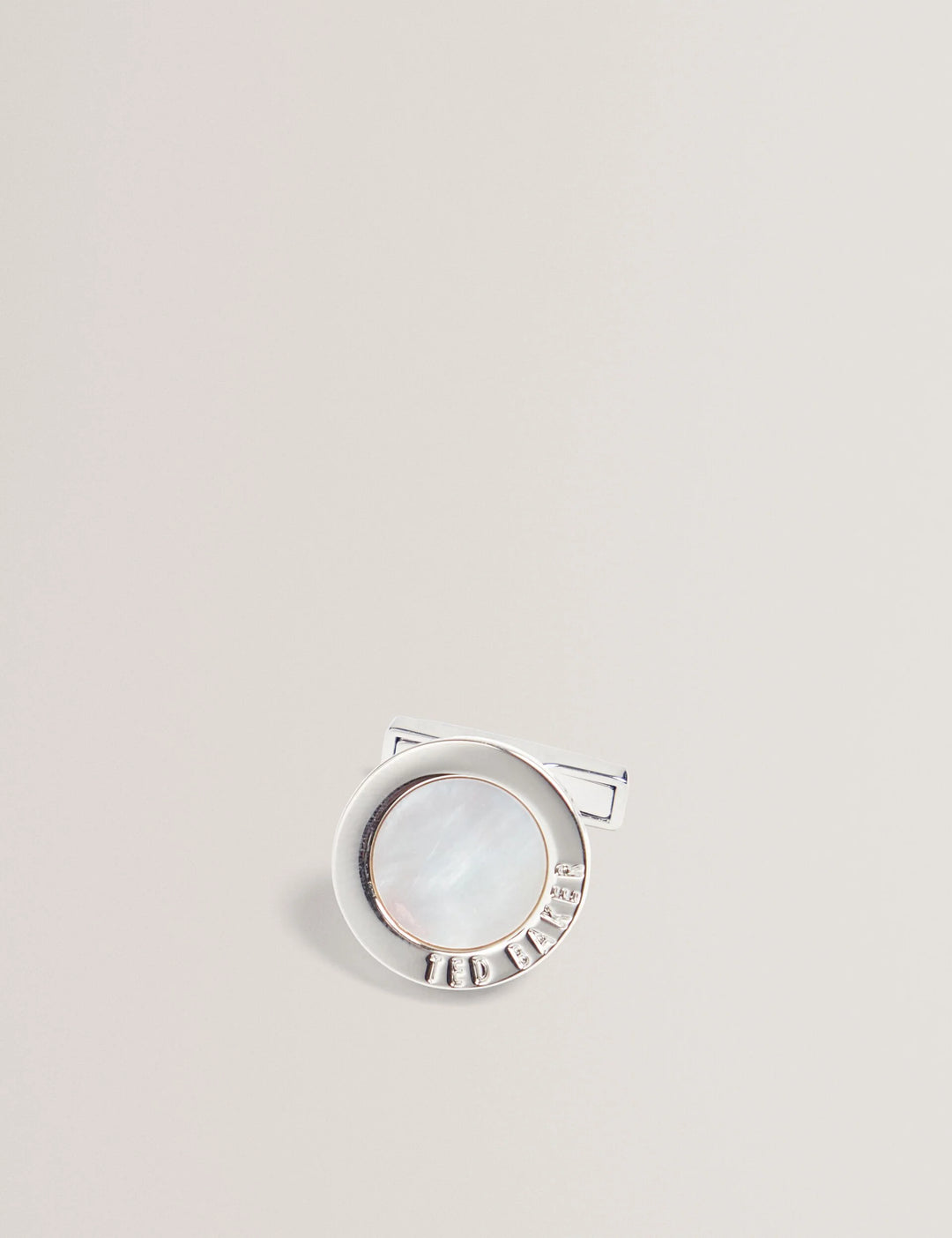 Ted Baker Cooper Round Epoxy Cufflinks | Silver