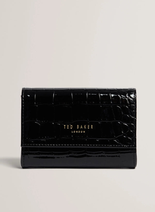 Ted Baker Valliaa Croc Effect Small Purse | Black