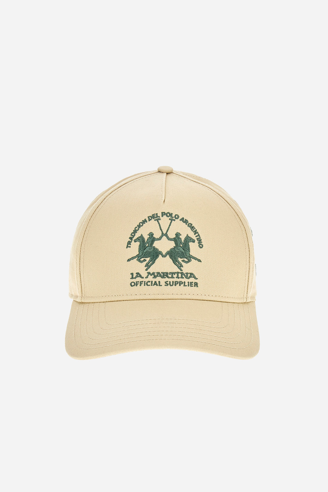 La Martina Embroidered Cotton Twill Baseball Cap – Aiden | Sand