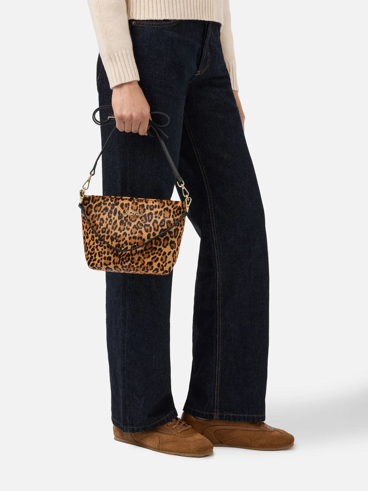 MC2 Saint Barth Leo Brushed Leather Bag | Leopard