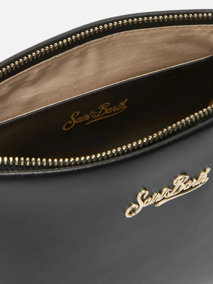MC2 Saint Barth Aline Leather Shoulder Bag | Black