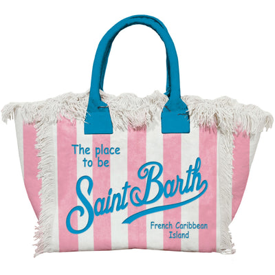 MC2 Saint Barth Vanity Borsa Canvas Bag | Pink/White
