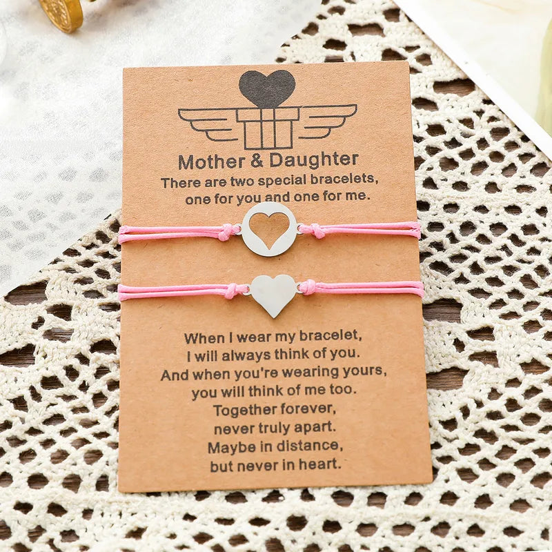Never Needy Mother & Daughter Special Bracelets | Pink