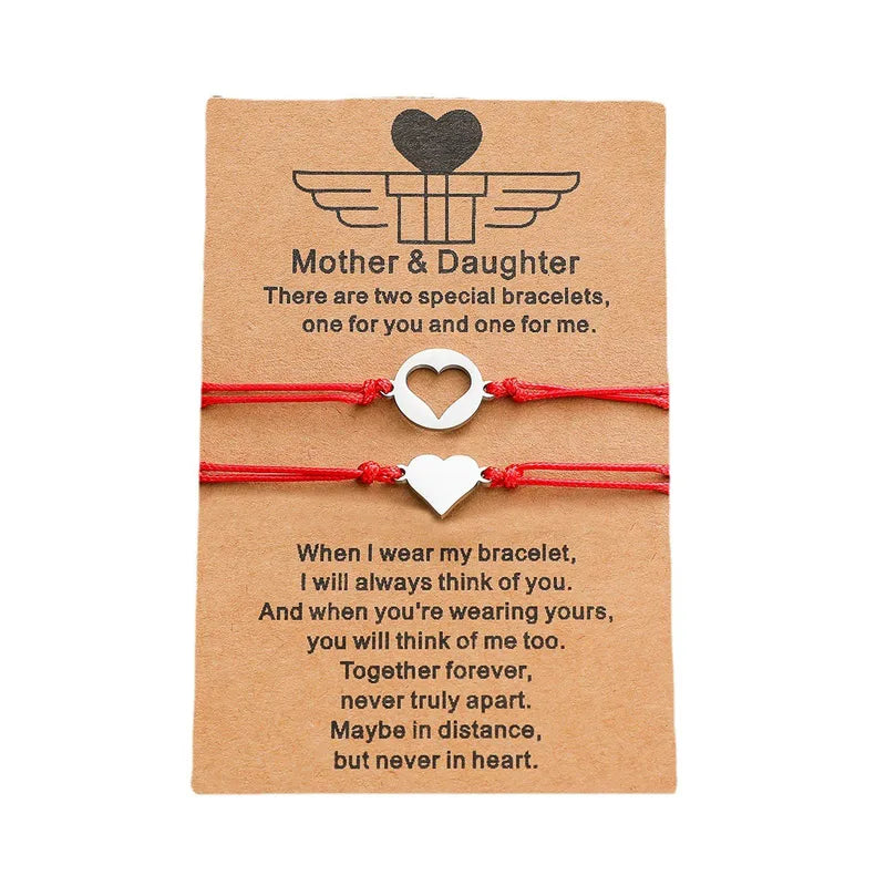 Never Needy Mother & Daughter Special Bracelets | Red