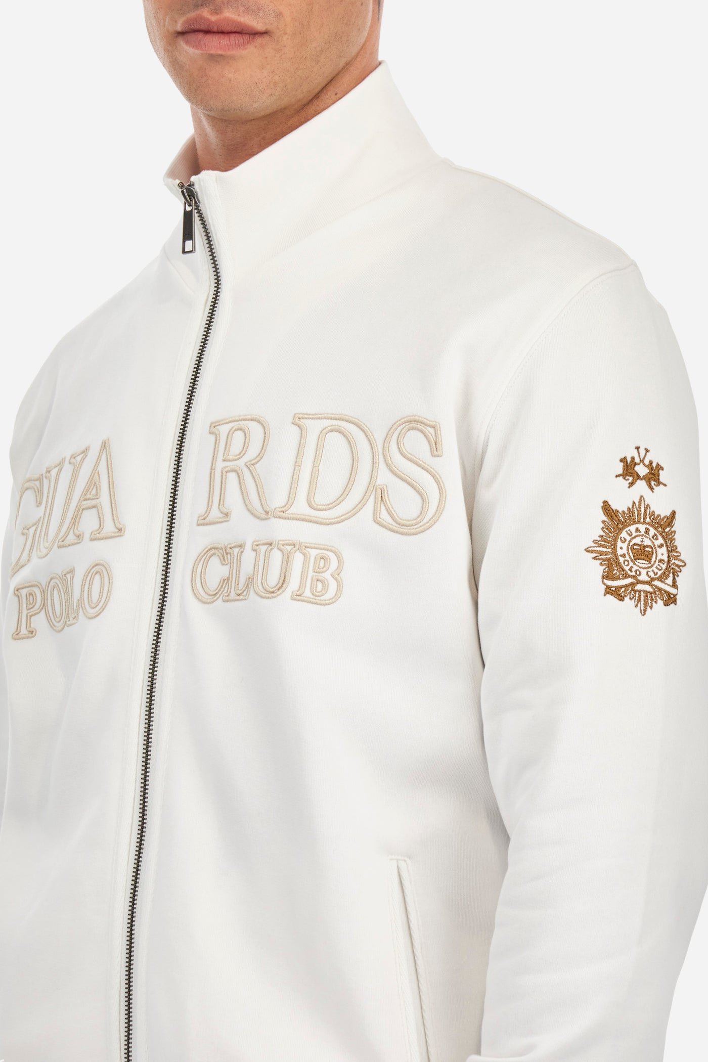 La Martina Cardigan Gua RDS Polo Club | White