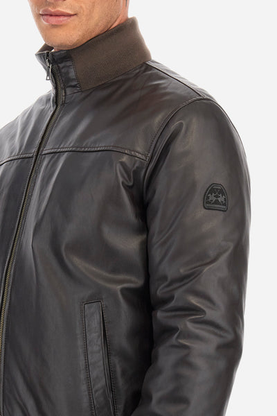 La Martina Leather Jacket | Brown