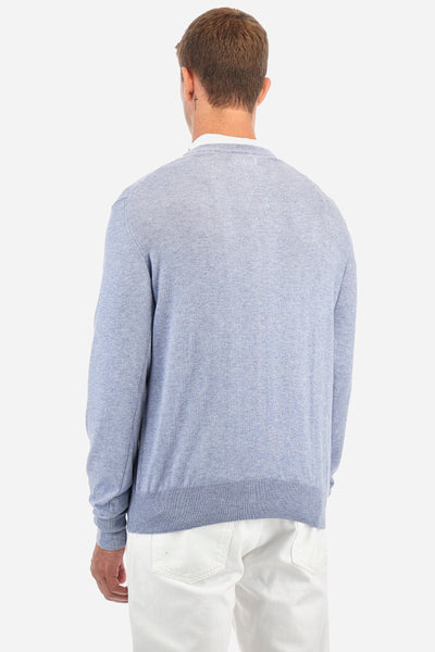 La Martina Pullover with Logo | Light Blue