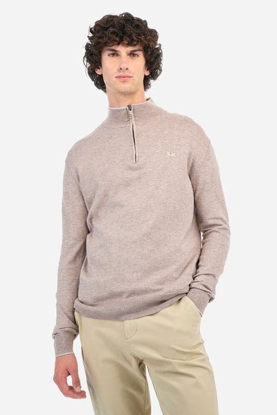 La Martina Knitwear with Half Zip | Beige