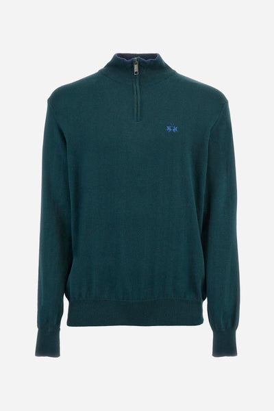 La Martina Knitwear with Half Zip | Green