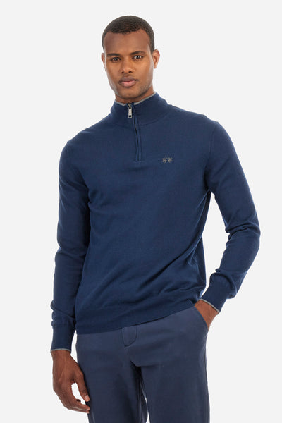 La Martina Knitwear with Half Zip | Navy