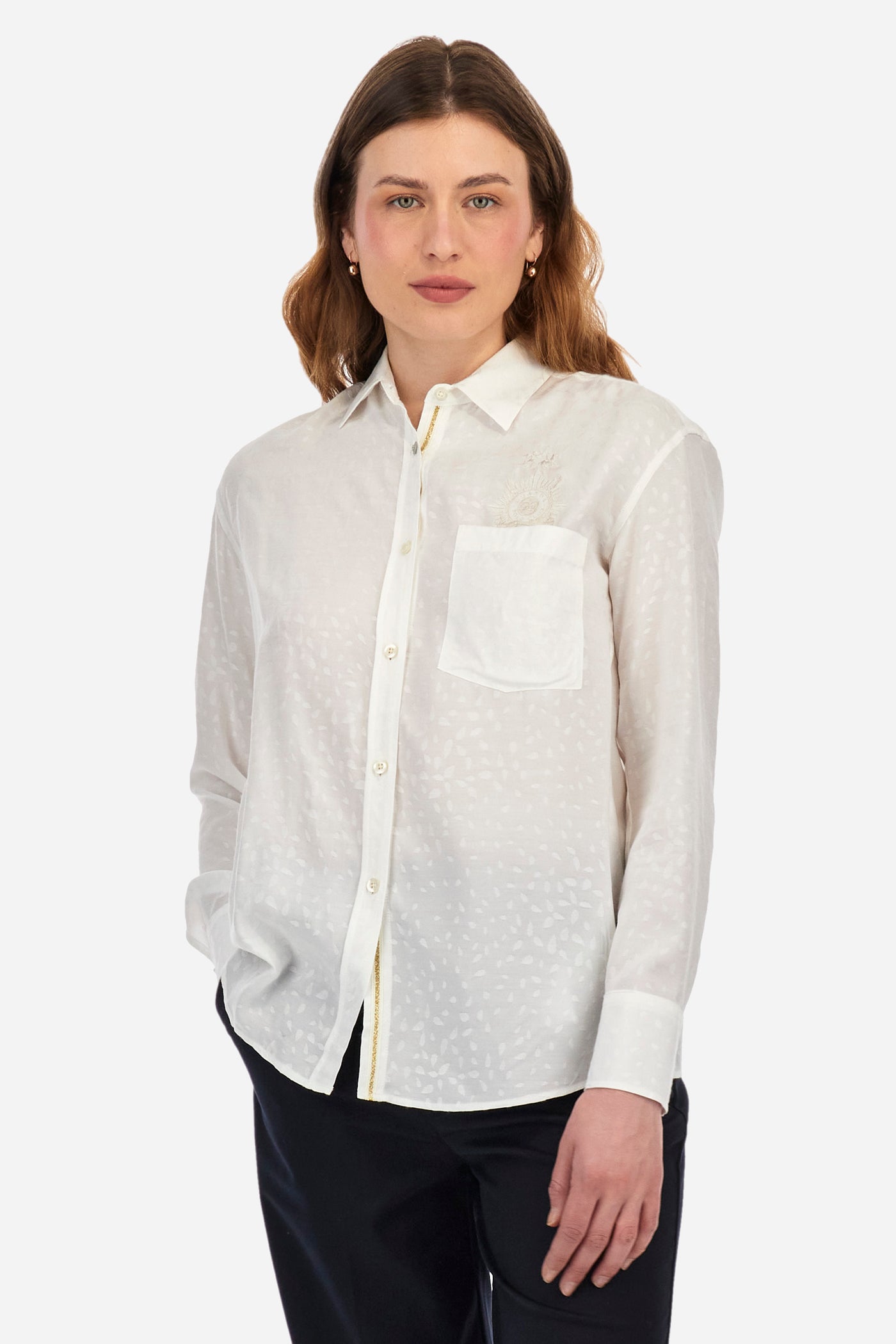 La Martina Regular Fit Guards Shirt in Viscose | White