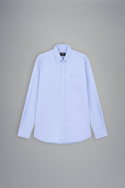 Paul & Shark Cotton Oxford Shirt | Sky Blue