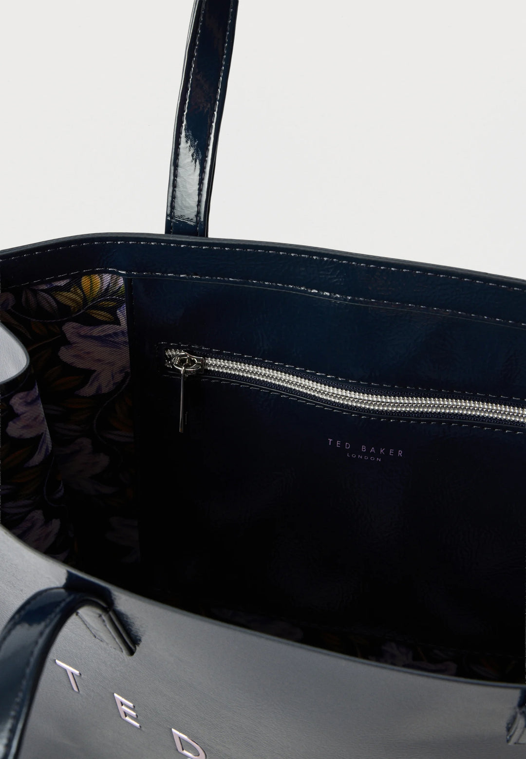 Ted Baker Camryyn Large Printed Crinkle Icon Bag | Navy