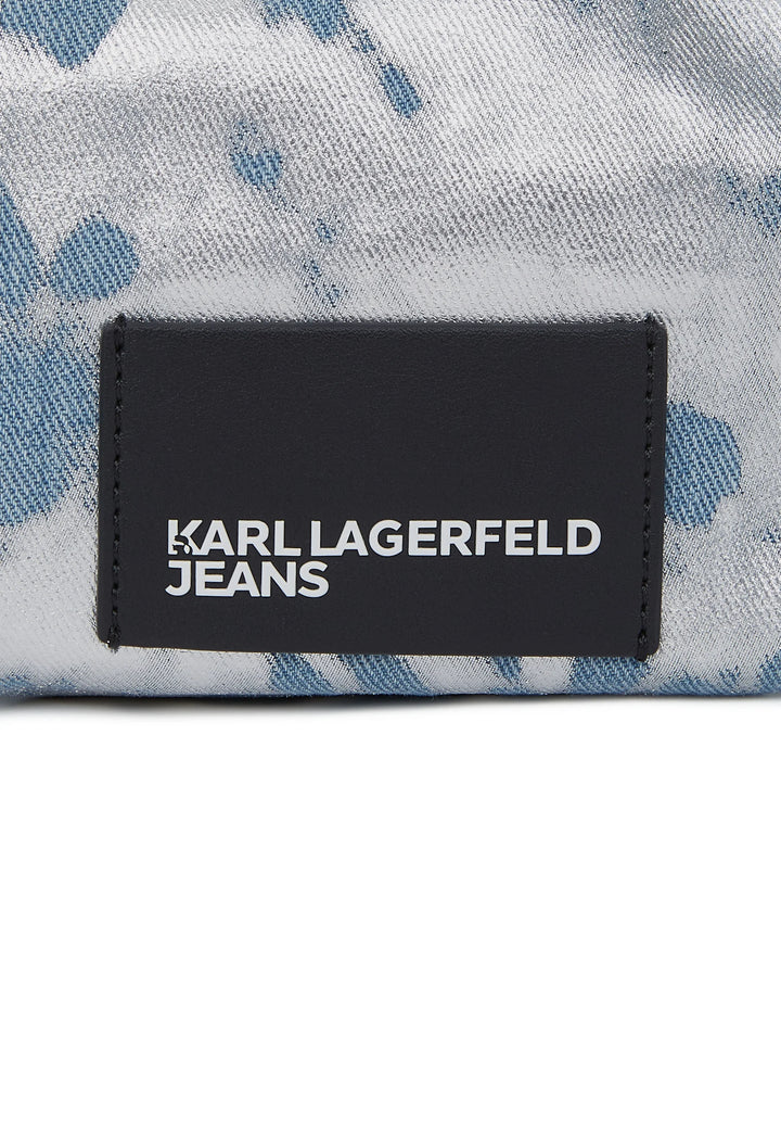 Karl Lagerfeld Clip on Hobo Bag | Silver