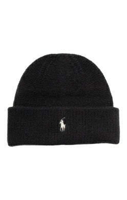 Ralph Lauren Wool Beanie | Black Dust