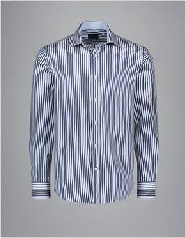 Paul & Shark Cotton Poplin Shirt | Blue/White