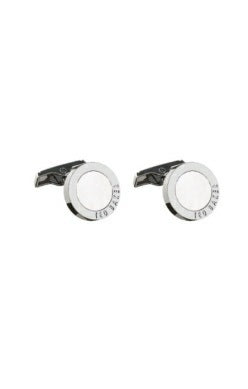 Ted Baker Cooper Round Epoxy Cufflinks | Silver