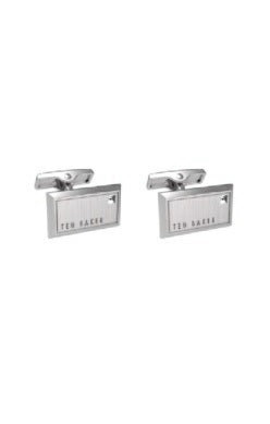 Ted Baker Kristol Brushed Metal Cufflinks | Silver