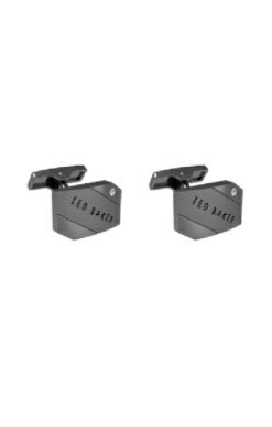 Ted Baker Criis Brushed Metal Cufflinks | Gunmetal
