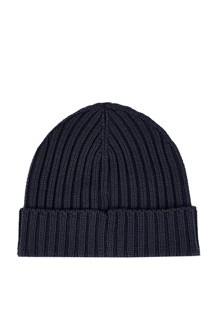 Paul & Shark Moon Badge Soft Cool Touch Beanie | Navy