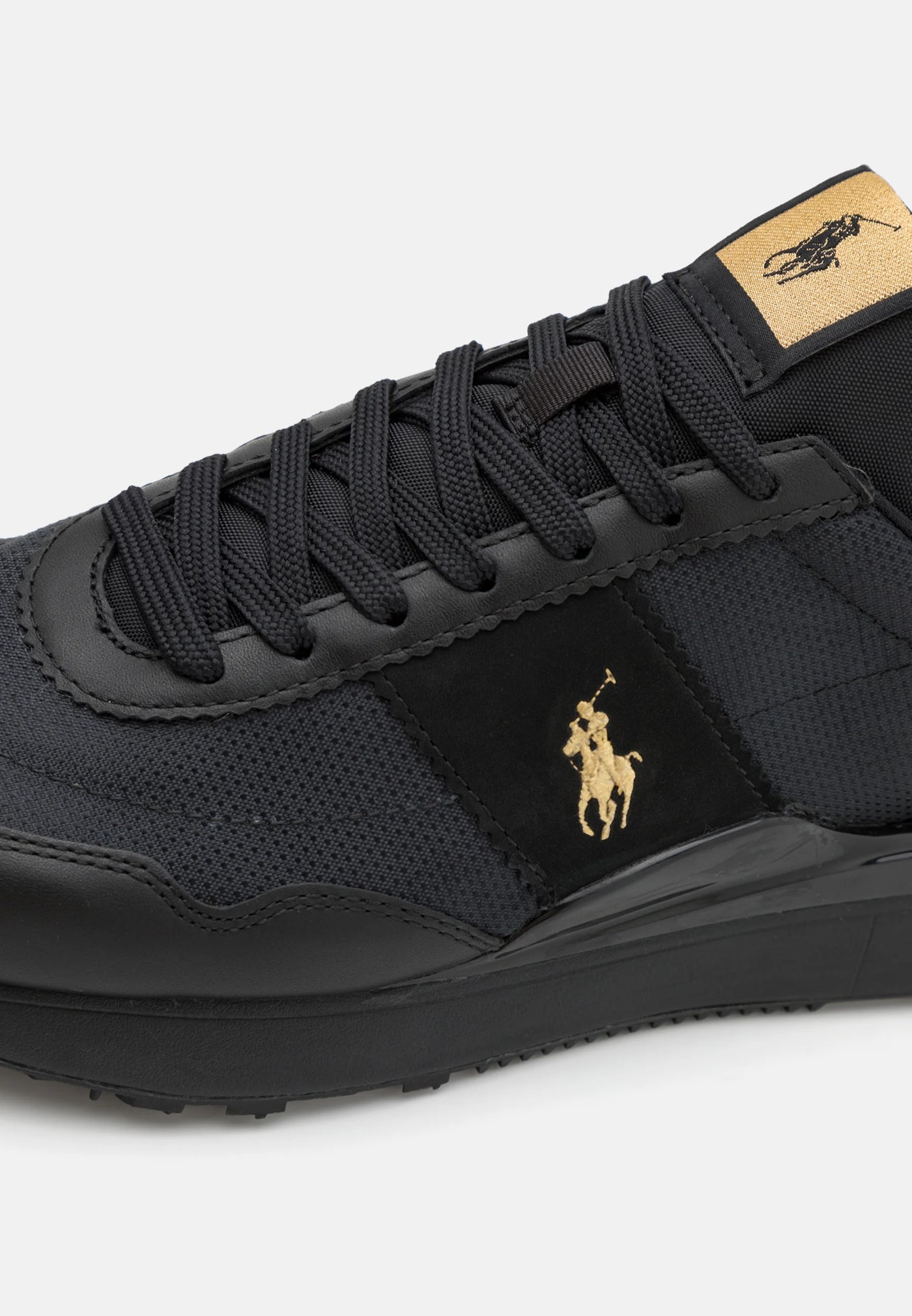 Ralph Lauren Men's Low Top Lace Sneakers Train 89 | Black
