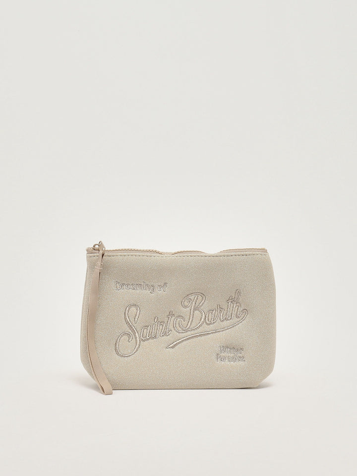 MC2 Saint Barth Pouch Aline Lurex | Shiny Beige