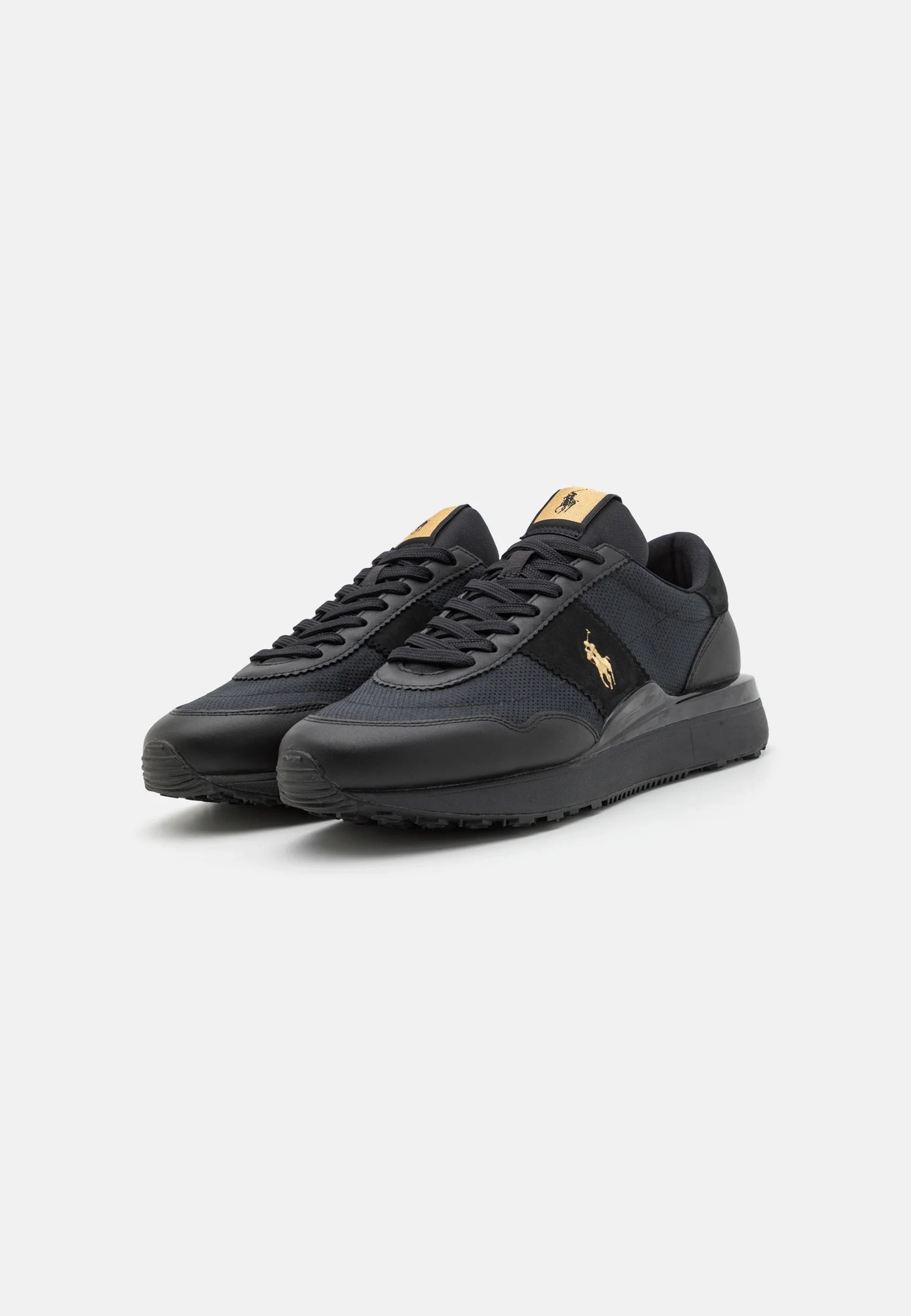 Ralph Lauren Men's Low Top Lace Sneakers Train 89 | Black