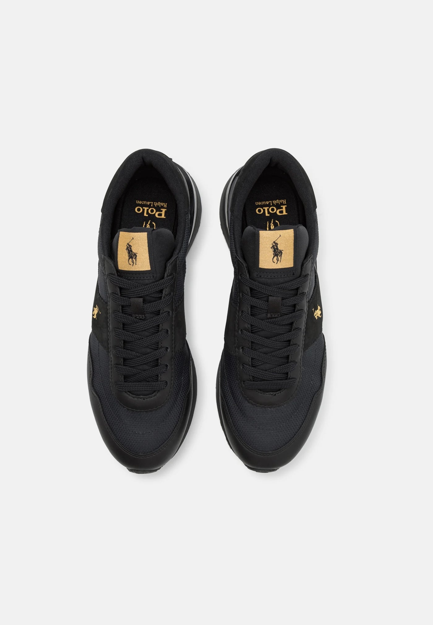 Ralph Lauren Men's Low Top Lace Sneakers Train 89 | Black