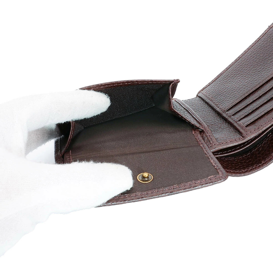 Ralph Lauren Leather Billfold Coin Wallet | Brown